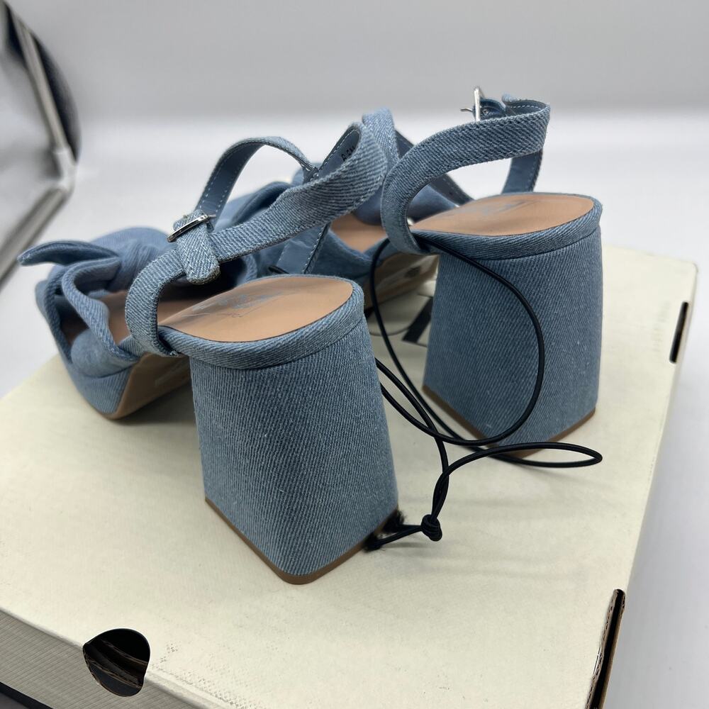 Pop Womens Giving Heeled Sandals Chambray Blue Size 6.5 - Picture 6 of 10